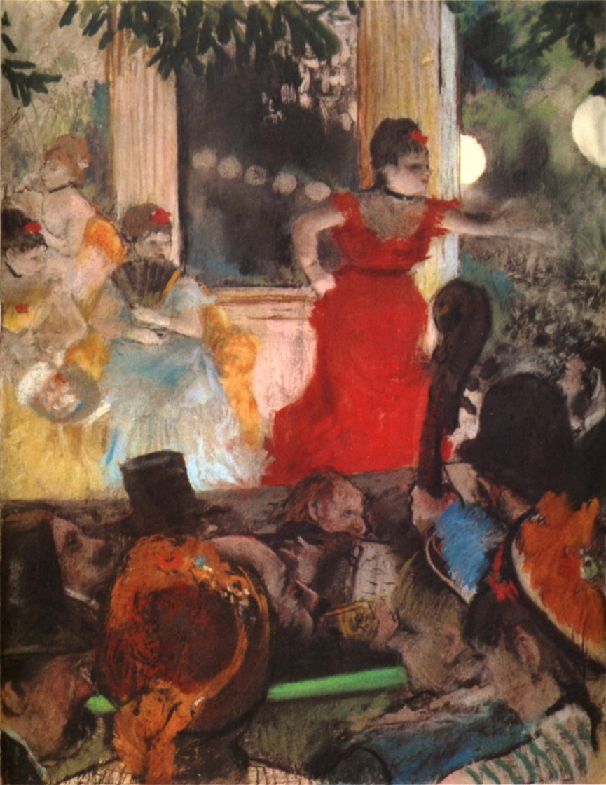 Il Café-concert des Ambassadeurs - Edgar Degas, 1877, Museo di Belle Arti di Lione