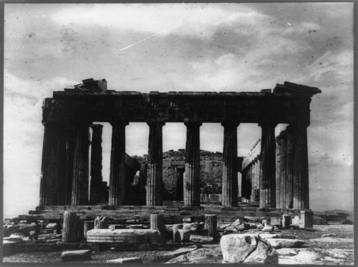 Il Partenone, Acropoli di Atene - fotografia d'epoca