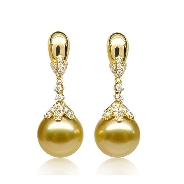 Orecchini con perle australiane | Forme Arte In Oro | Scopri di Più