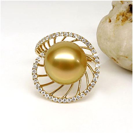 Anello di perle conchiglia rotonda 12 mm dimensioni regolabili Anello di perle conchiglia rotonda 12 mm dimensioni regolabili