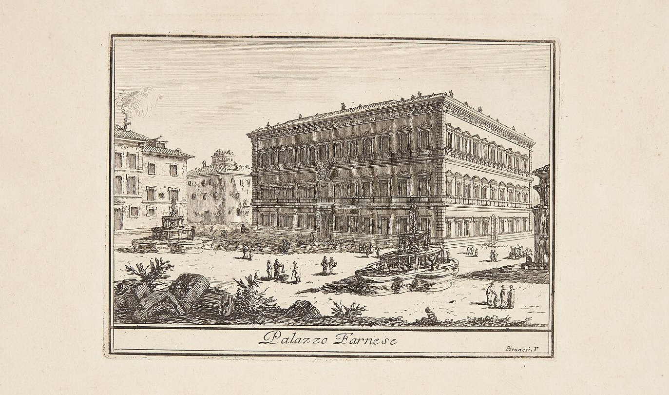 Palazzo Farnese a Roma - Piranesi, XVIII secolo