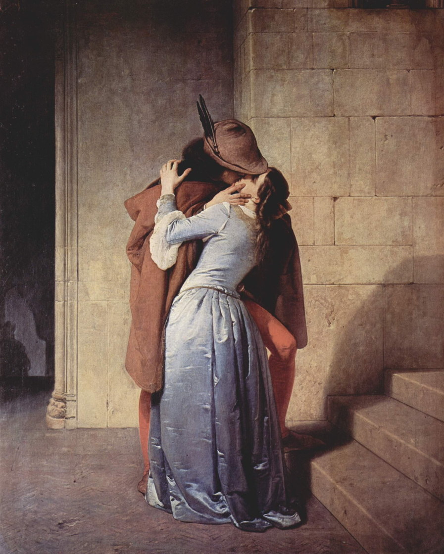 Il bacio - Francesco Hayez, 1859, Pinacoteca di Brera, Milano